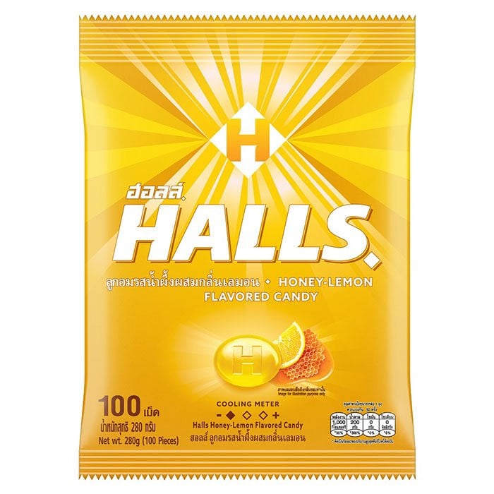 HALLS 糖果蜂蜜味 100 粒