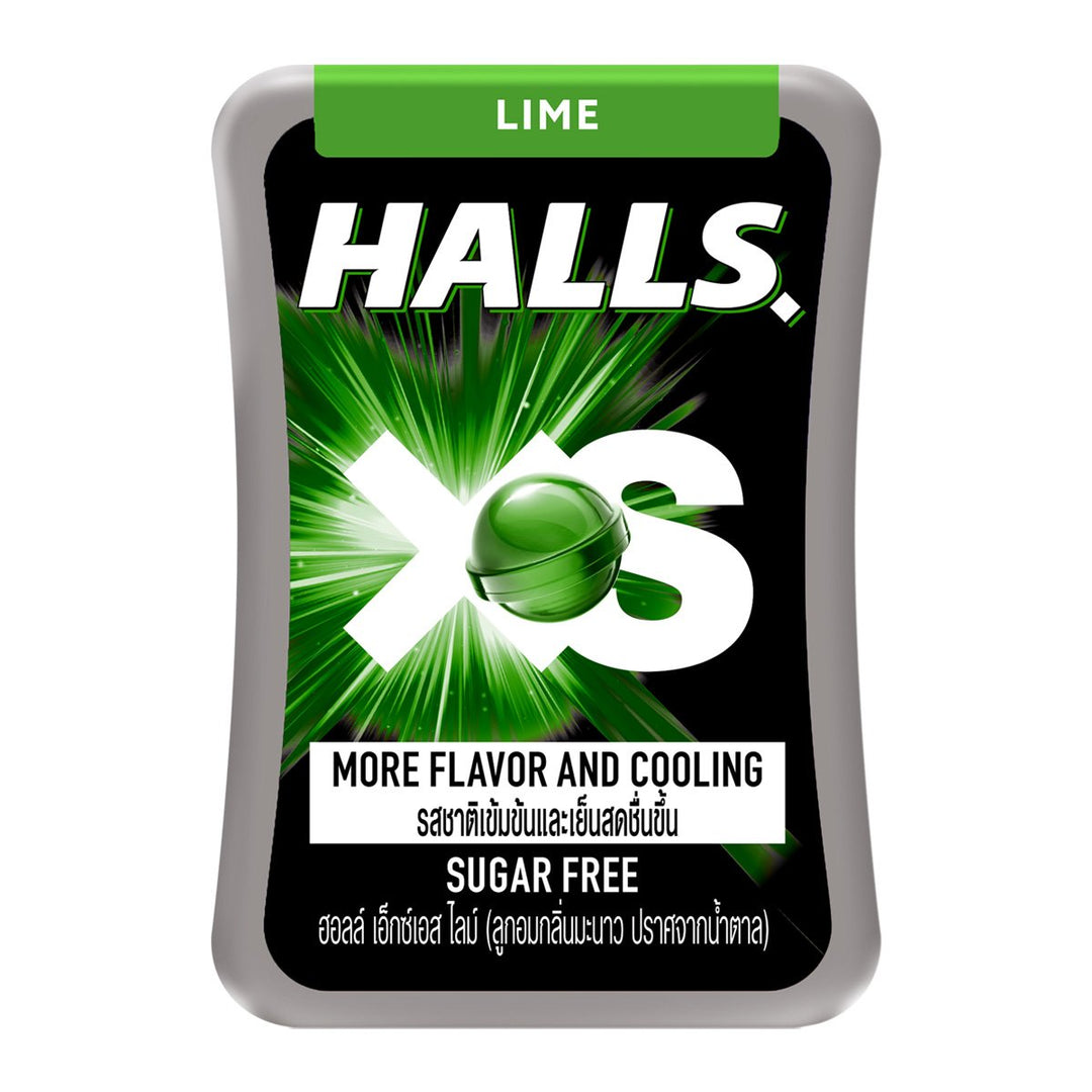 HALLS XS 無糖檸檬糖果 12.6 克。