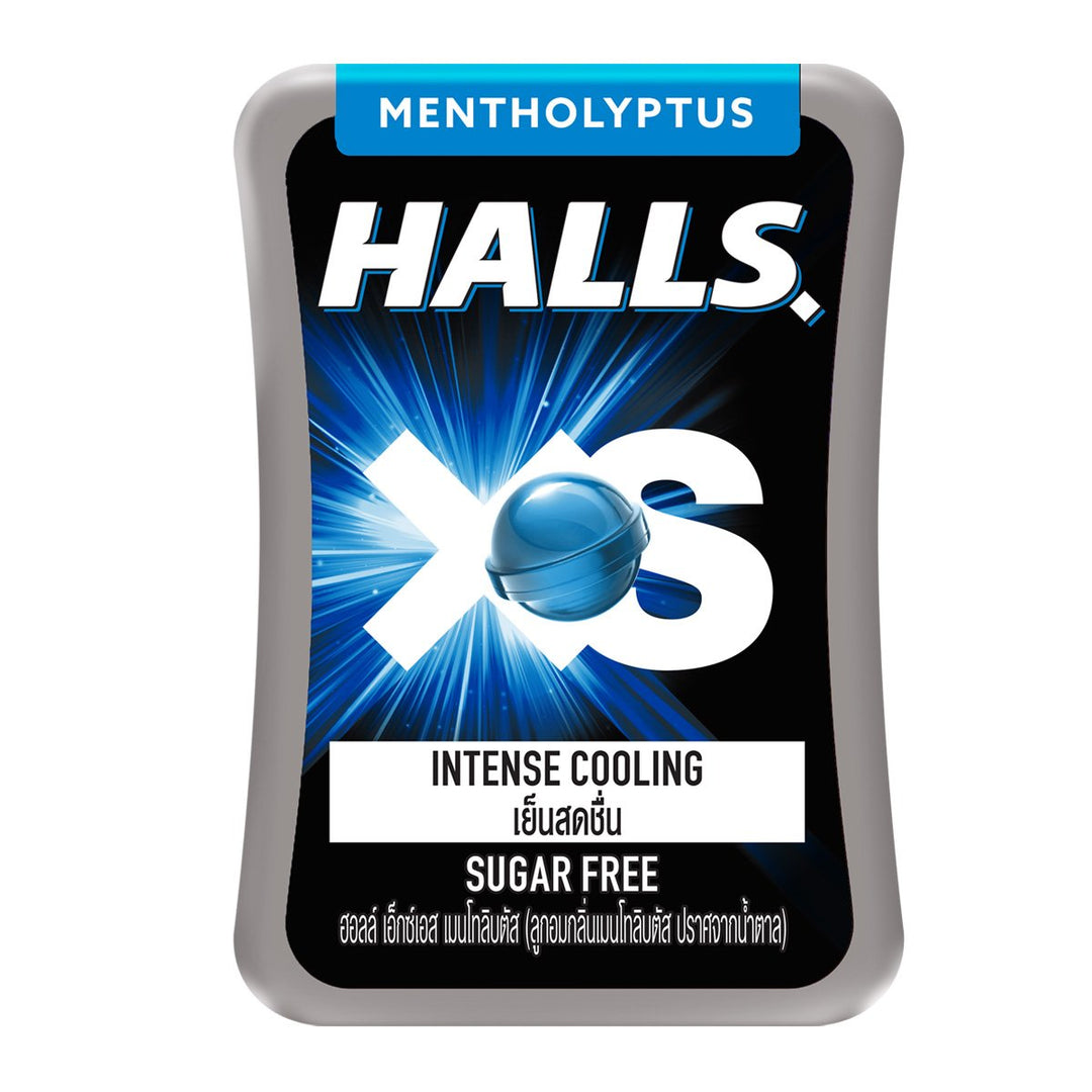 HALLS XS 無糖薄荷糖 12.6 公克。