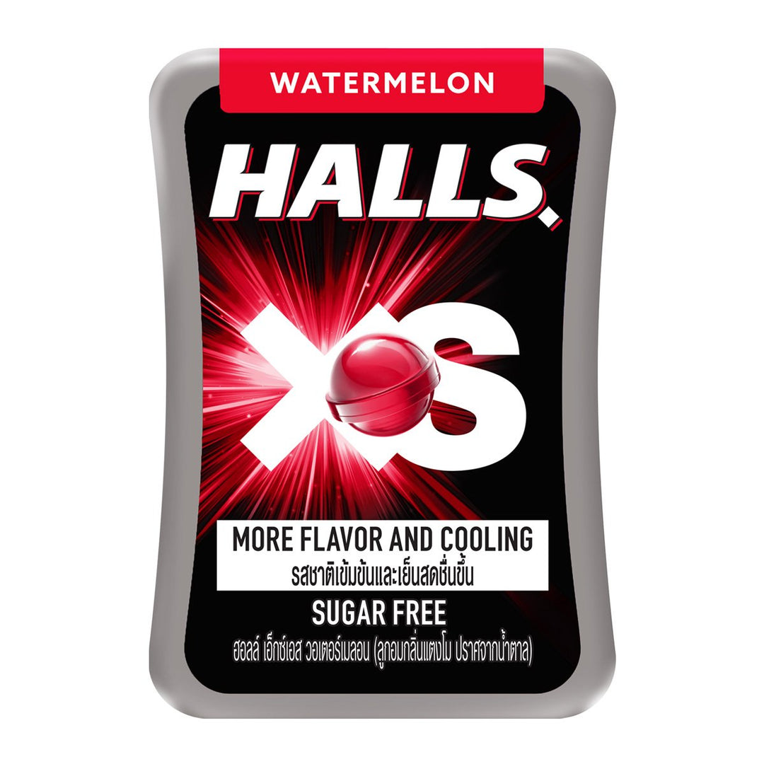 HALLS XS 無糖糖果西瓜口味 12.6 克。