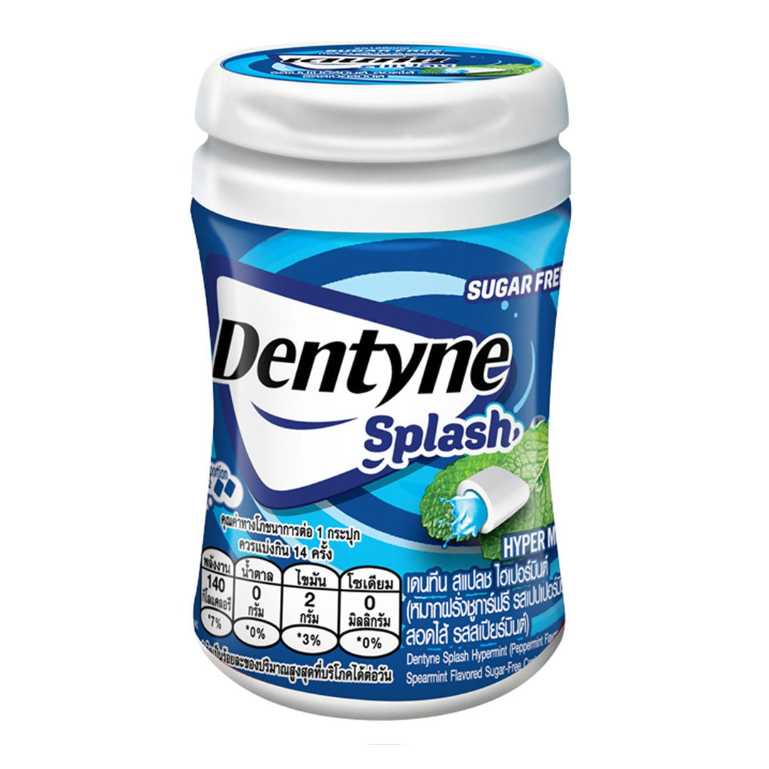 DENTYNE Splash 無糖口香糖超薄荷 28 片 53.2 克。