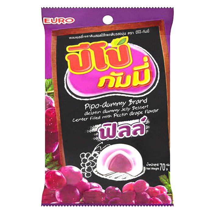 PIPO 果膠軟糖 葡萄口味 70 克。