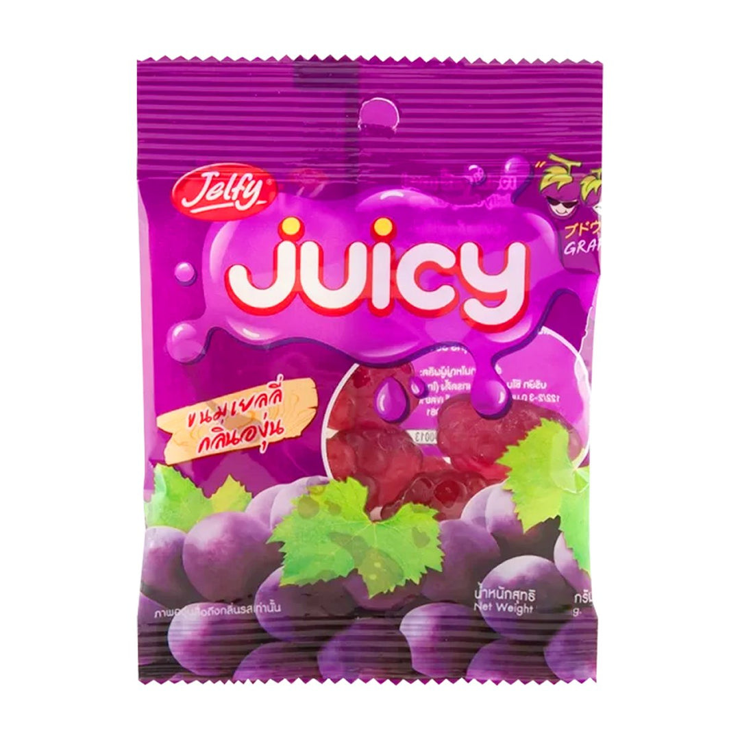 Jelfy 多汁果凍葡萄口味 40 克。