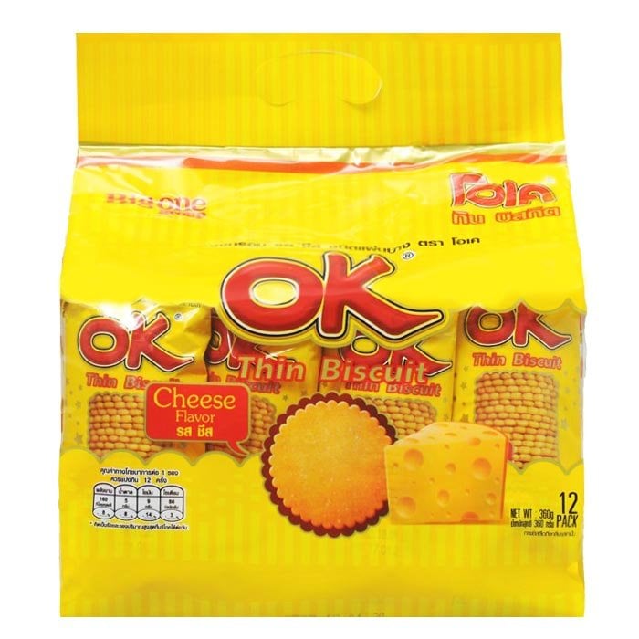 OK 薄起司餅乾 360 克。 (30 克 x 12 粒)