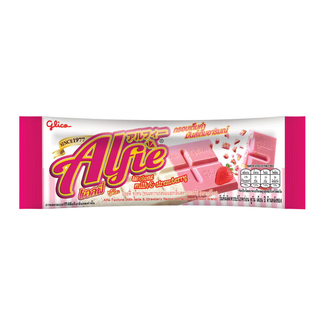 GLICO 阿爾菲牛奶和草莓 31 克。