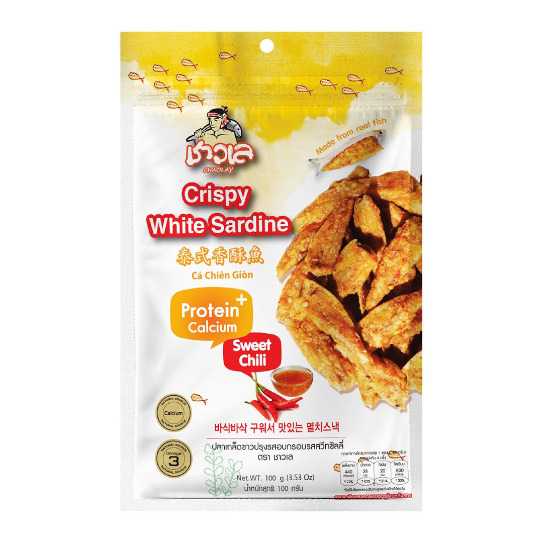 CHAOLAY 脆白沙丁魚甜辣味 100 公克