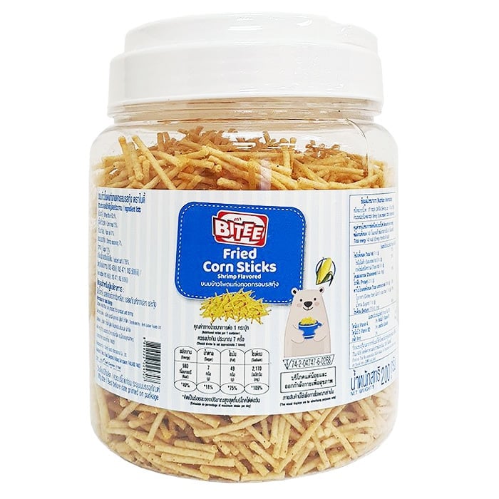 BITEE 玉米零食蝦口味 200 克