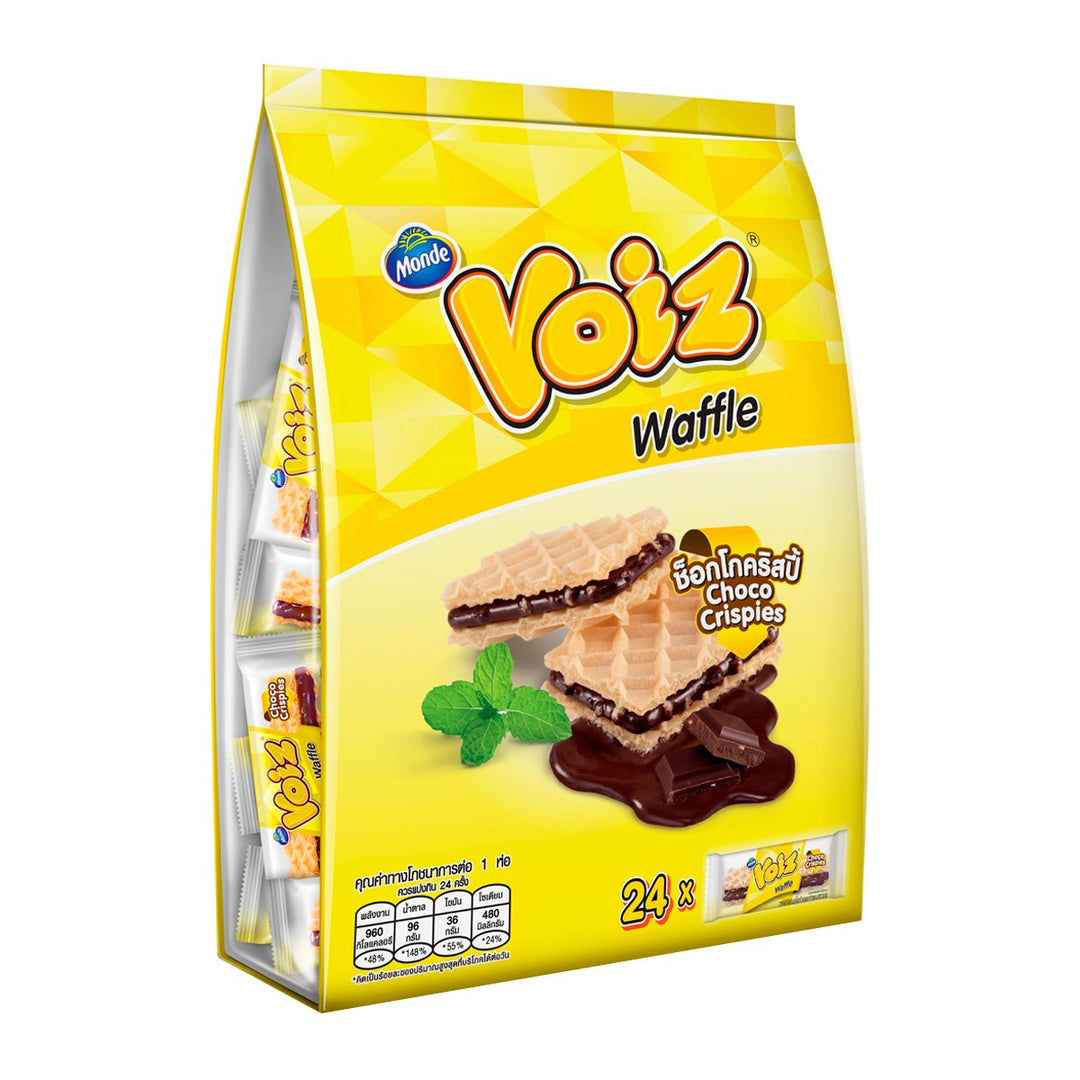 VOIZ 華夫餅巧克力脆片 7 克。包 24