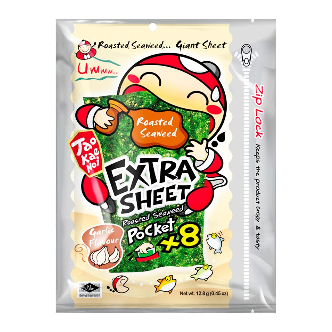 TAOKAENOI 特大烤海苔 蒜香口味 12.8 克