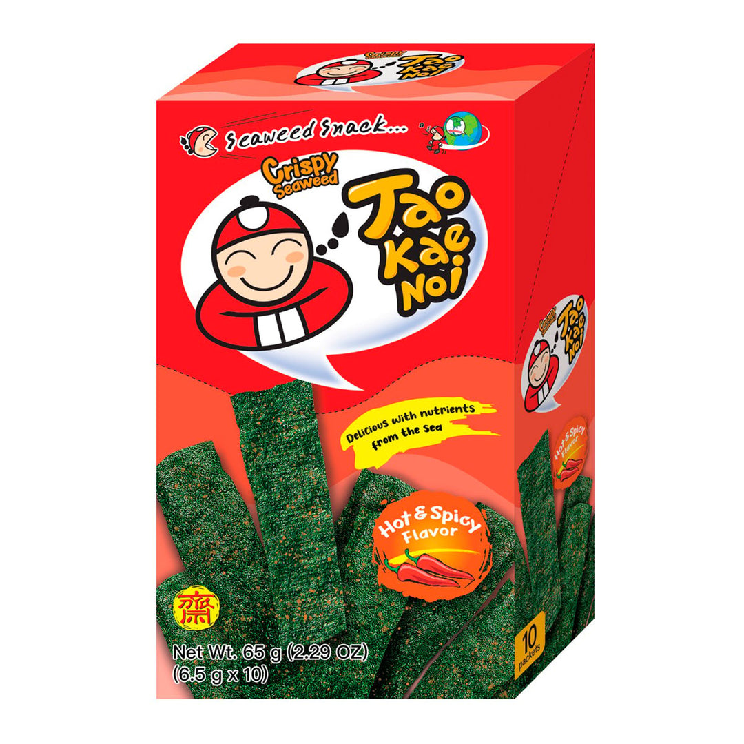 TAOKAENOI 香脆海苔 香辣口味 6.5 克 x 10 塊