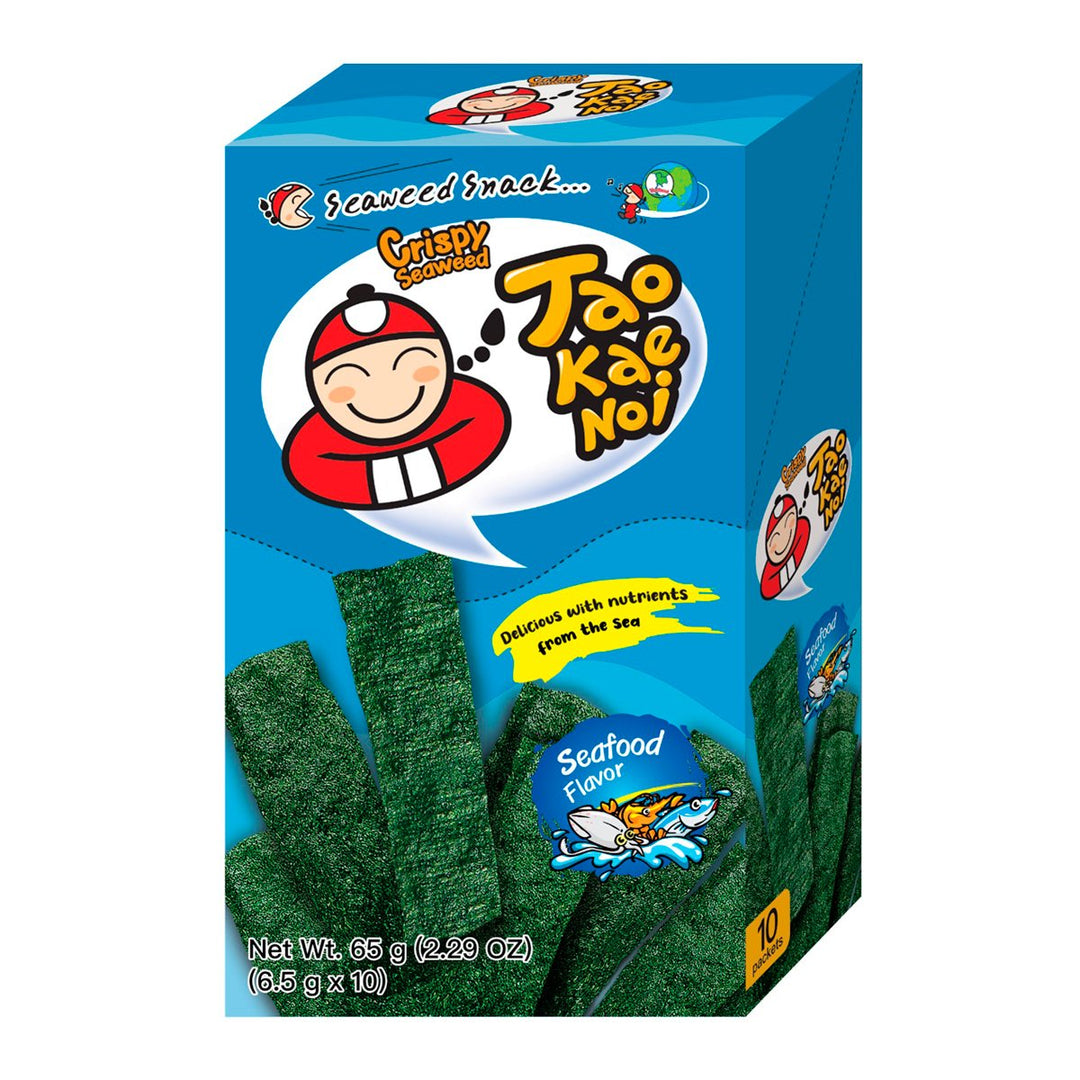 TAOKAENOI 香脆海苔海鮮味 6.5 克 x 10 個