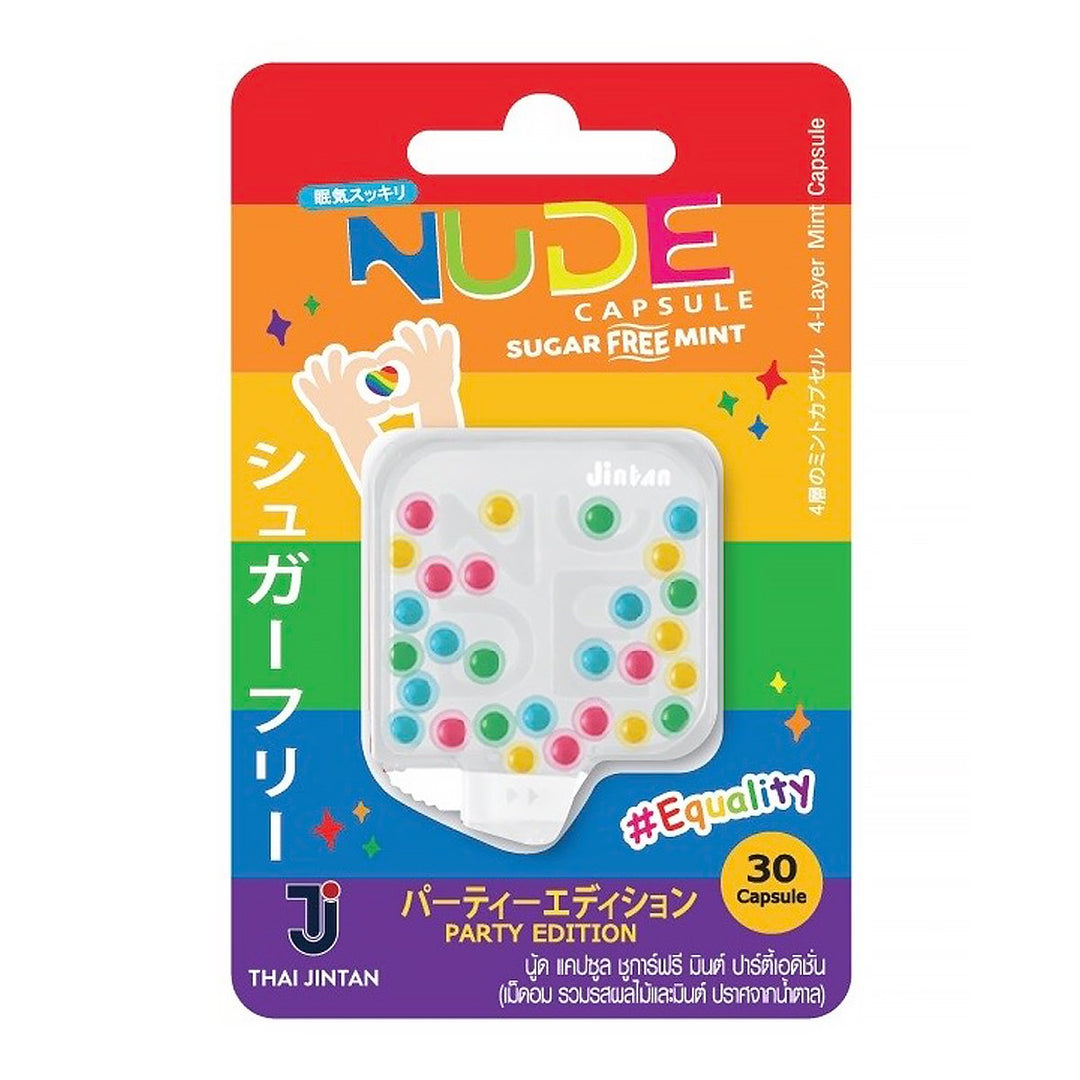 NUDE 膠囊無糖薄荷糖派對版 1.77 公克。