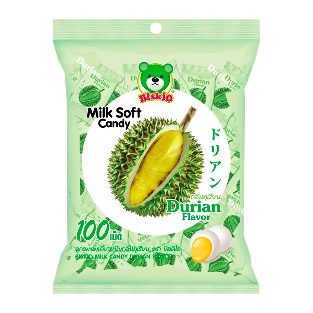 BISKIO 牛奶軟糖 榴槤風味 380 公克