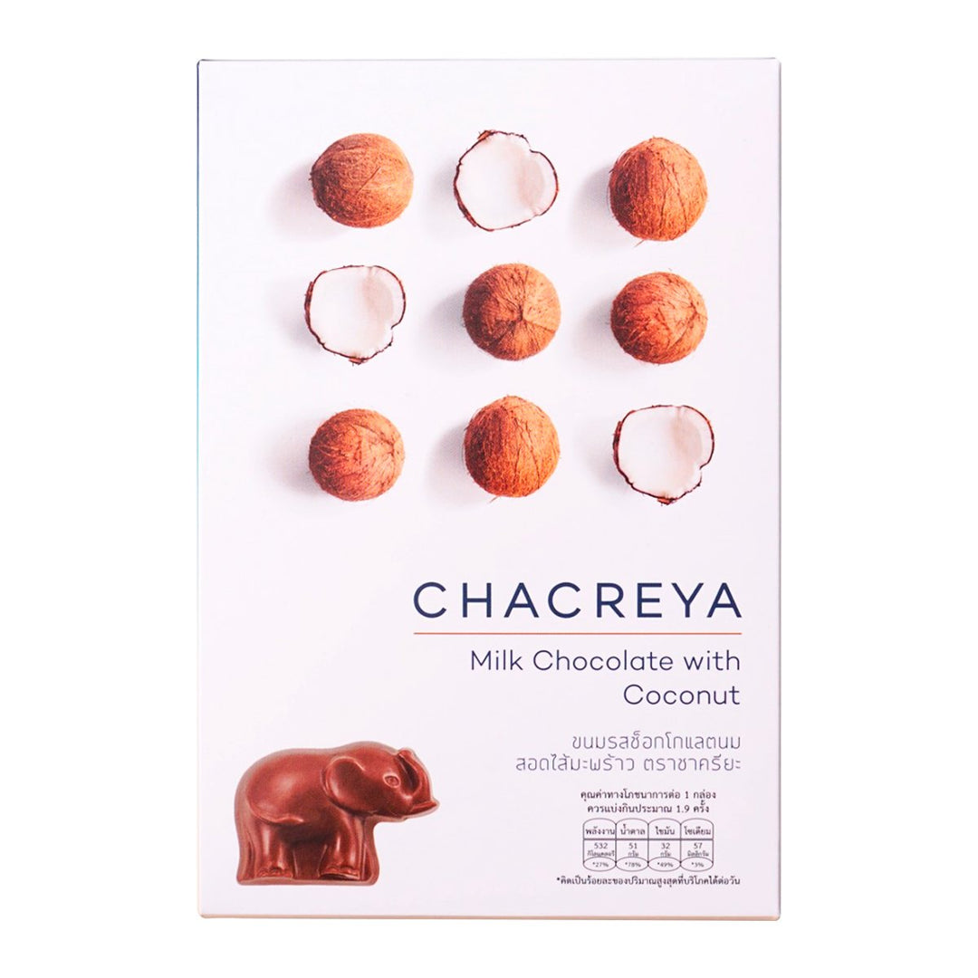 CHACREYA 椰子牛奶巧克力 180 公克。