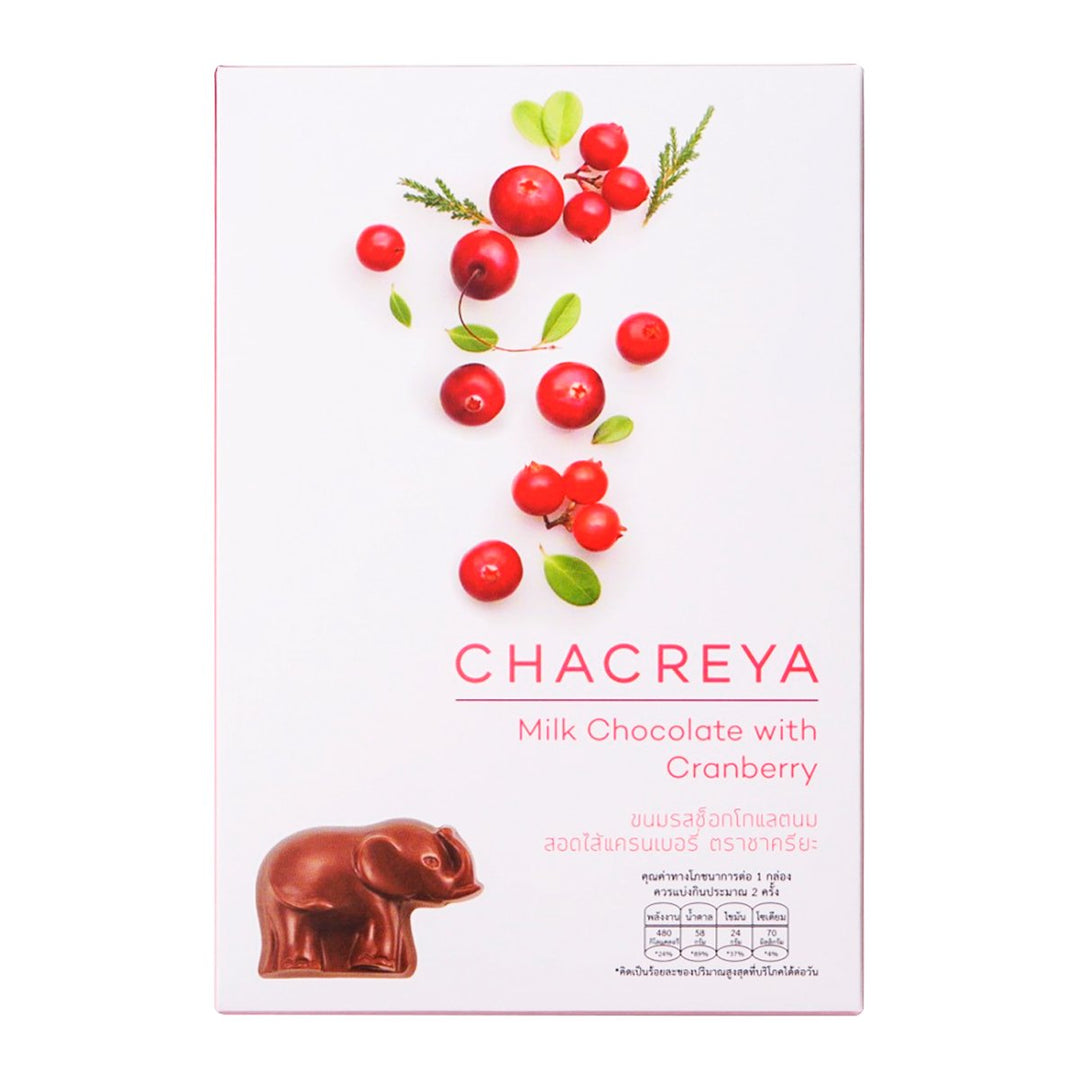 CHACREYA 蔓越莓牛奶巧克力 180 公克。