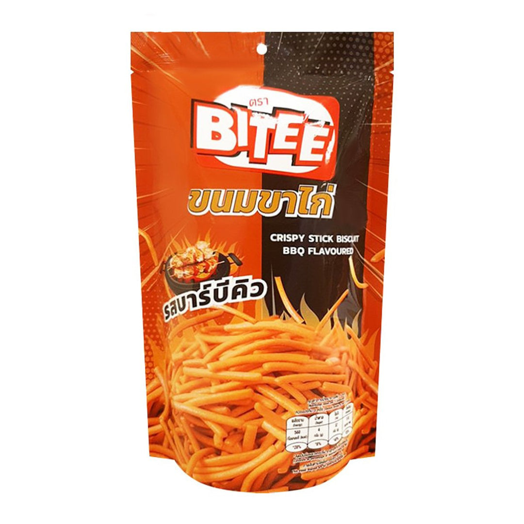 BITEE 脆皮棒餅乾烤肉味道 75 克。