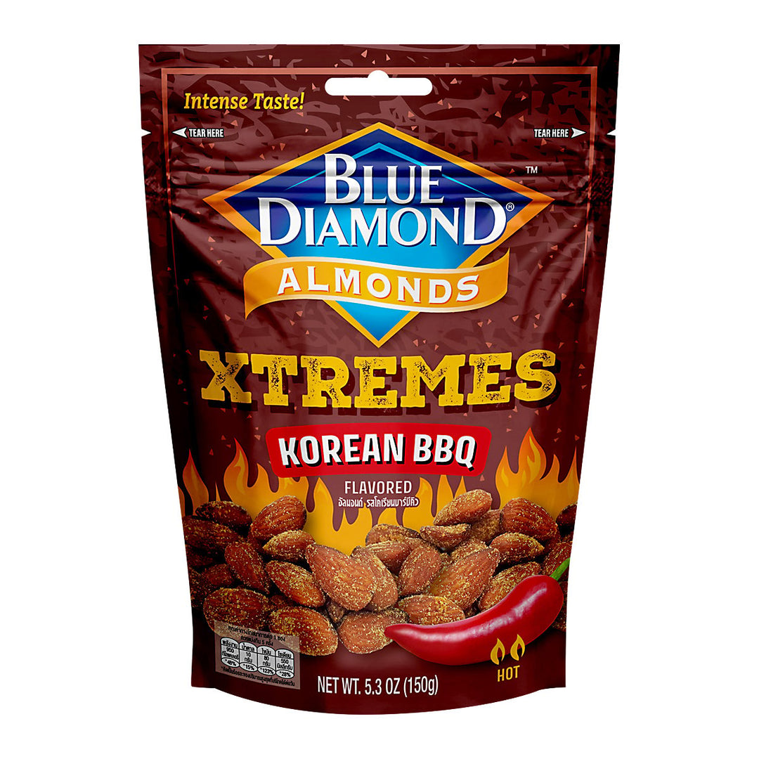 BLUE DIAMOND 烤杏仁韓國燒烤口味 150 克。