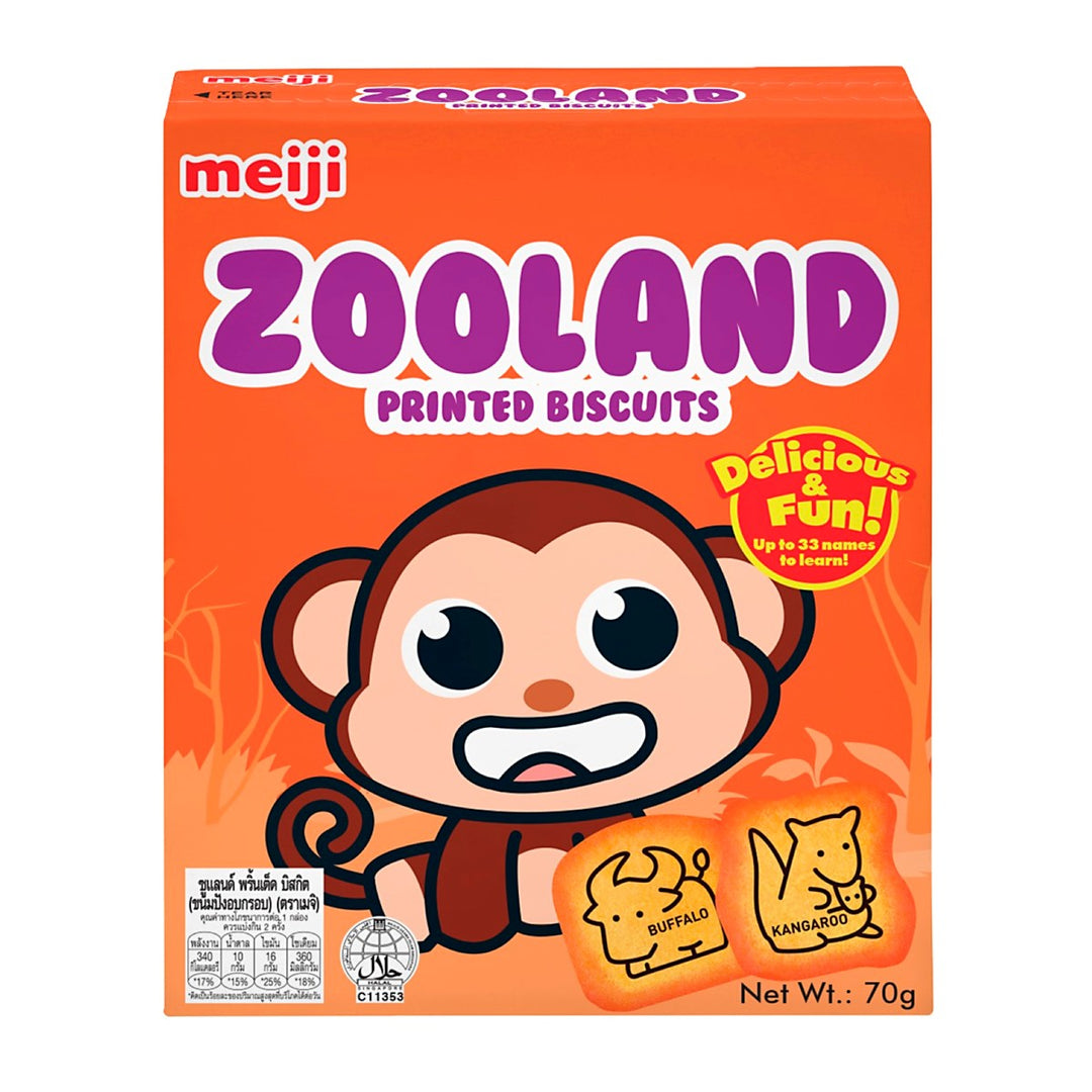 明治 Zoo Land 印花餅乾 70 克