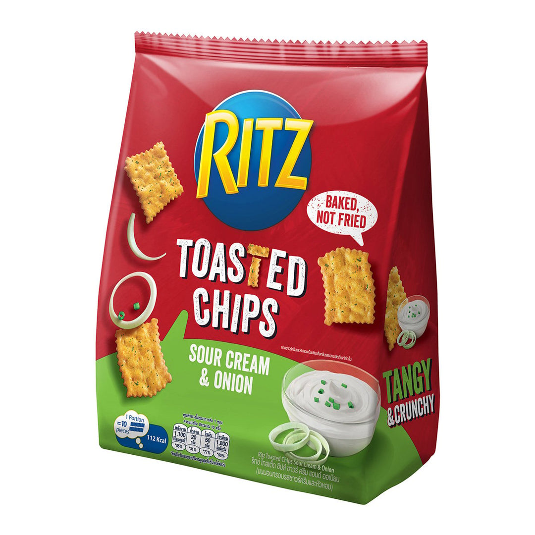 RITZ 烤洋芋片酸奶油洋蔥口味 229 公克。