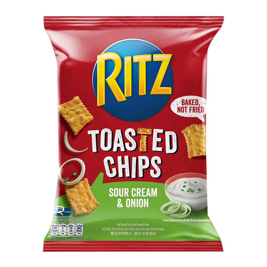 RITZ 烤薯片酸奶油洋蔥口味 45 克。