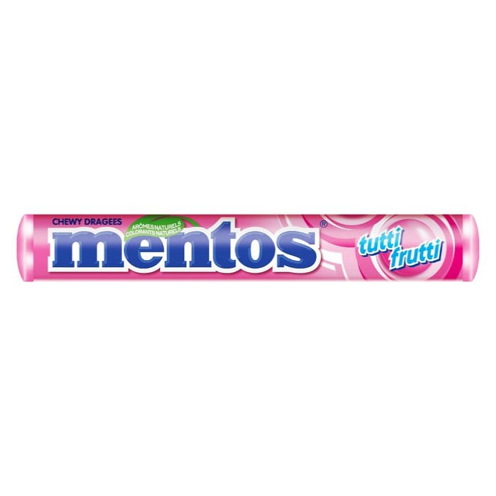 MENTOS 曼妥思 水果口味 37 克。