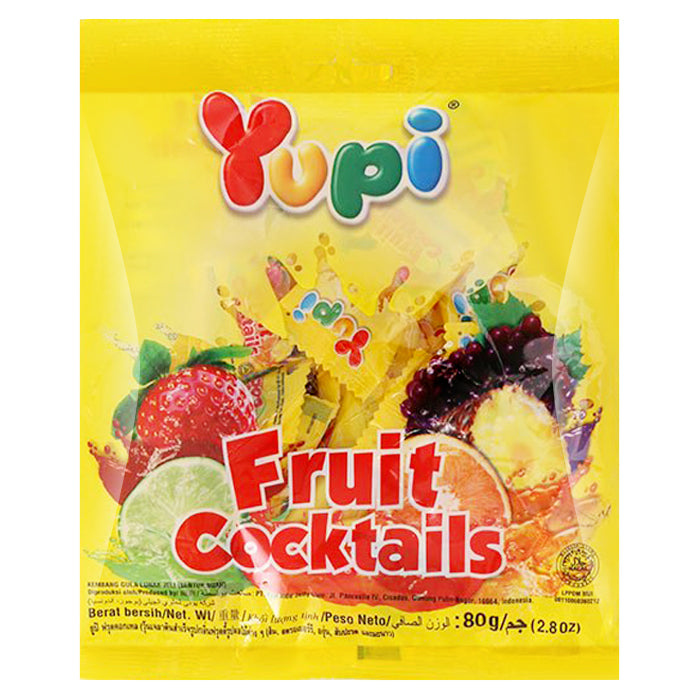 YUPI 水果雞尾酒軟糖 80 克。
