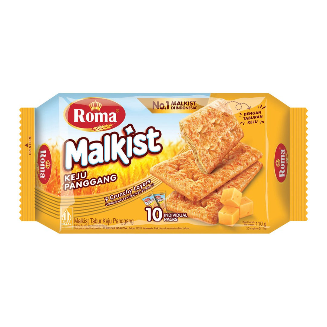 MALKIST 撒上起司的餅乾 11 克。 x 10 單位