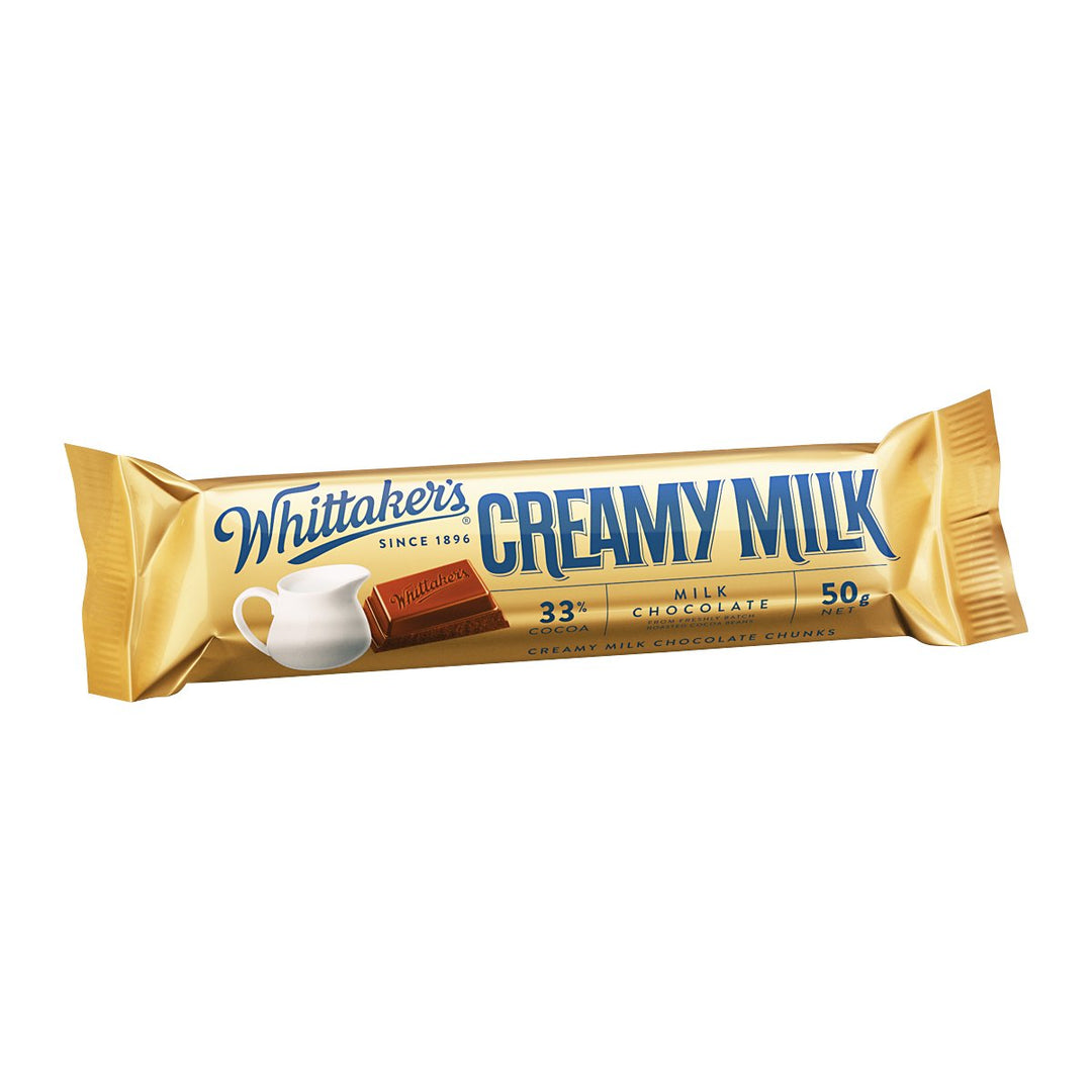 WHITTAKER'S 牛奶巧克力 50 公克。