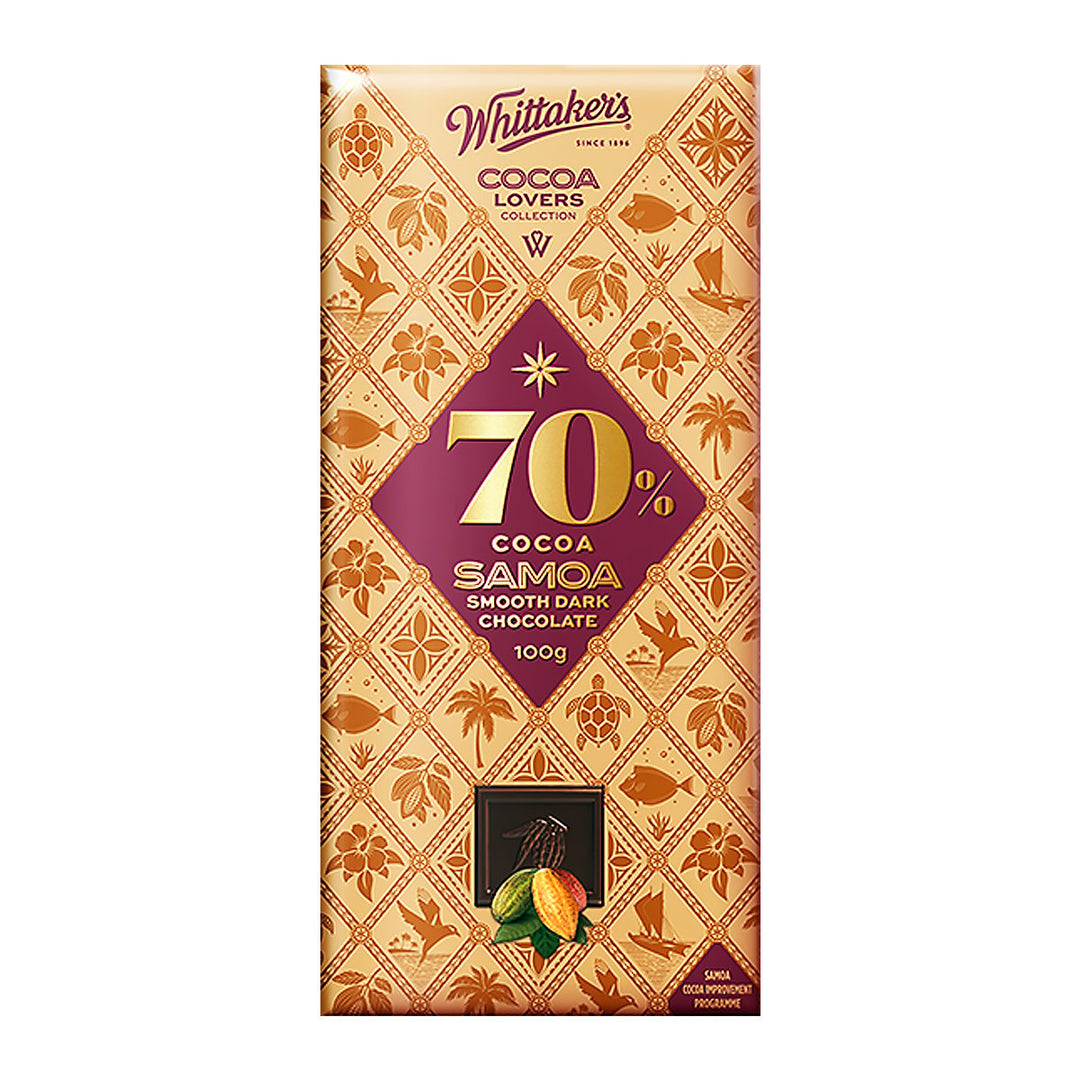 WHITTAKER'S 70% 黑可可 100 公克