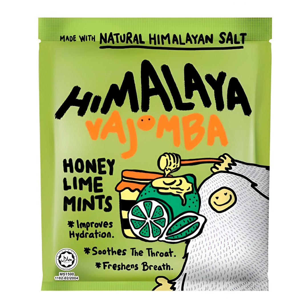 HIMALAYA VAJOMBA 糖果蜂蜜酸橙薄荷糖 15 克。