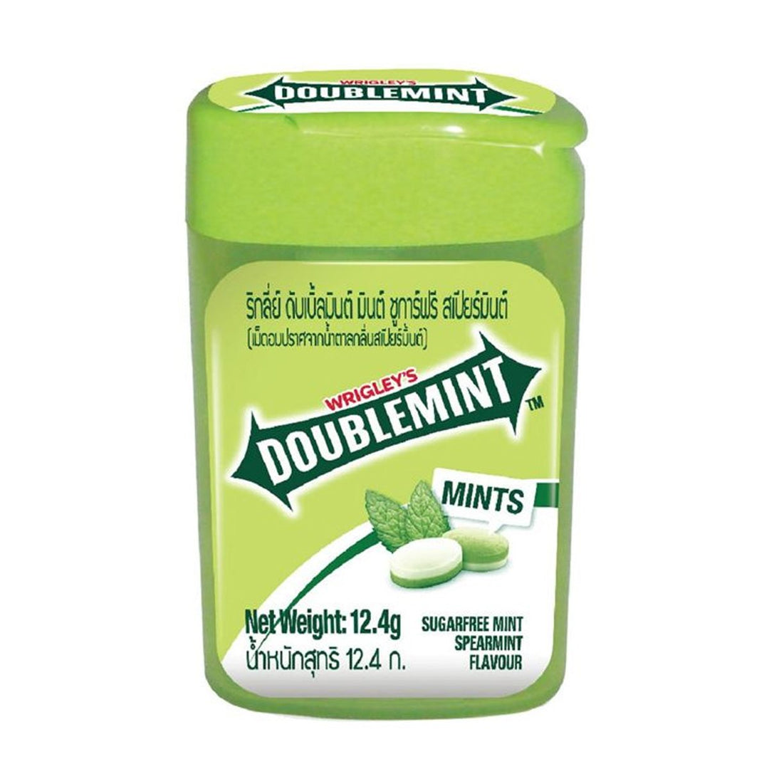 箭牌 Doublemint 留蘭香糖果 12.4 公克。