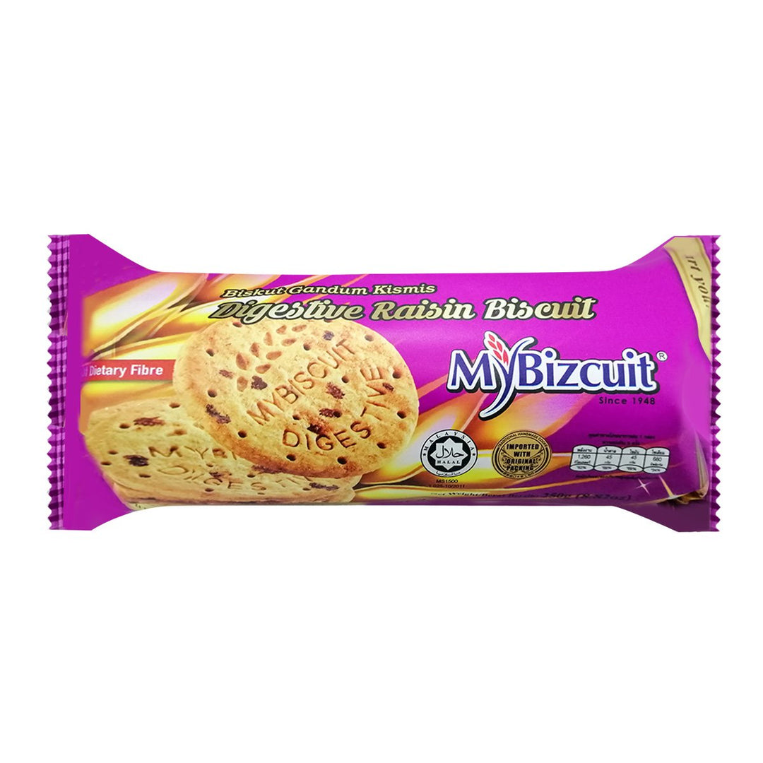 MYBIZCUIT 消化葡萄乾餅乾 250 克。