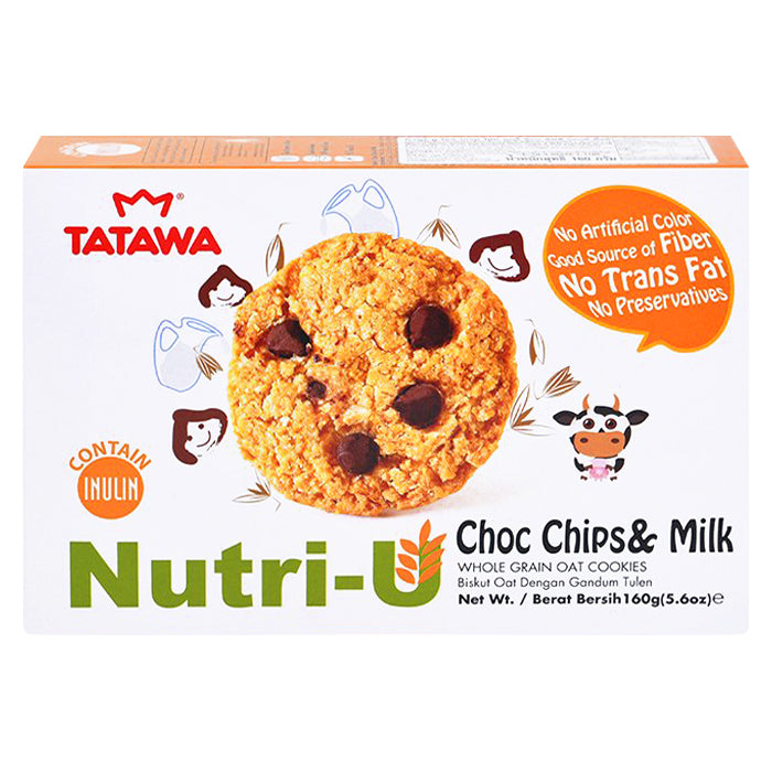 TATAWA Nutri-U 全麥燕麥餅乾巧克力片 180 克