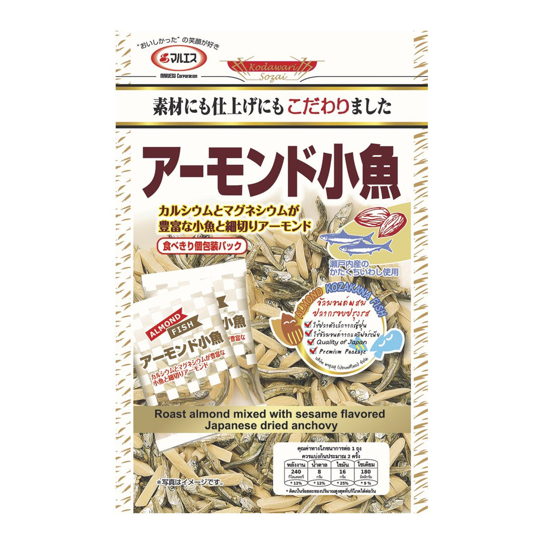 MARUESU 杏仁脆炸銀魚 42 克