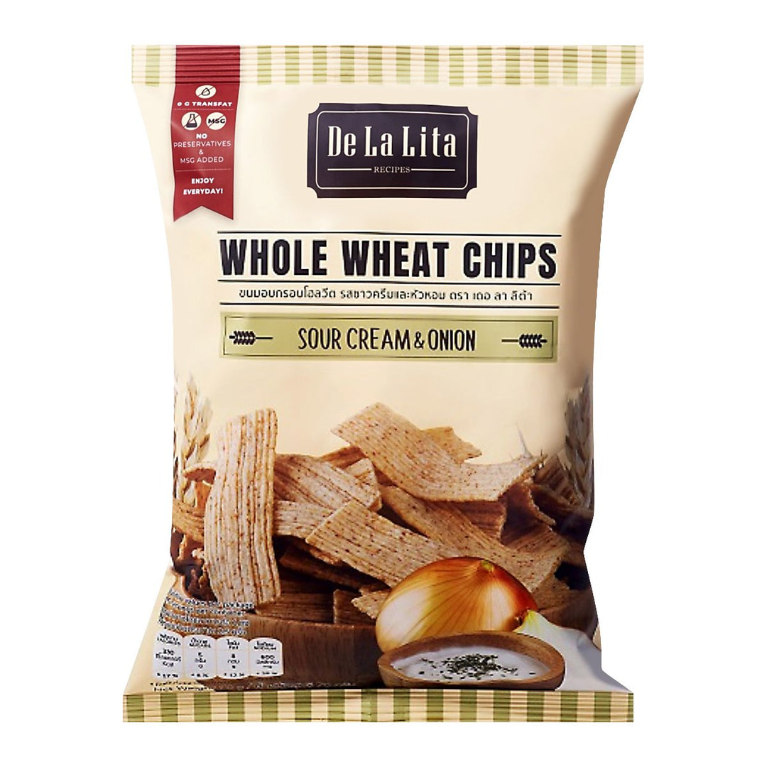 DE LA LITA 全麥片酸奶油洋蔥口味 70 克。