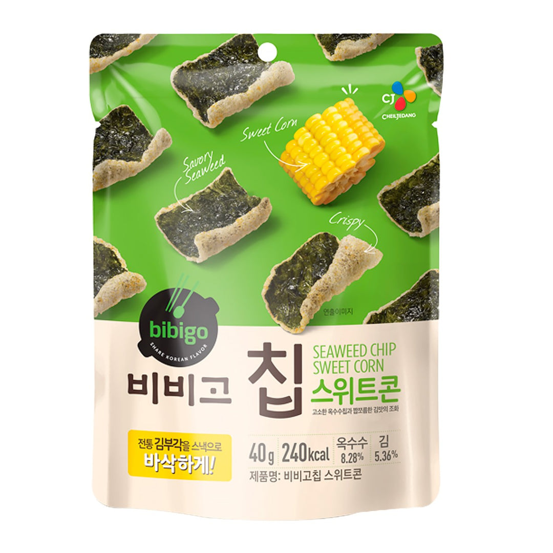 BIBIGO 必品閣 海苔錠 甜玉米口味 40 公克