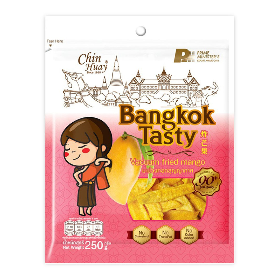 BANGKOK TASTY 真空油炸芒果片 250 公克。