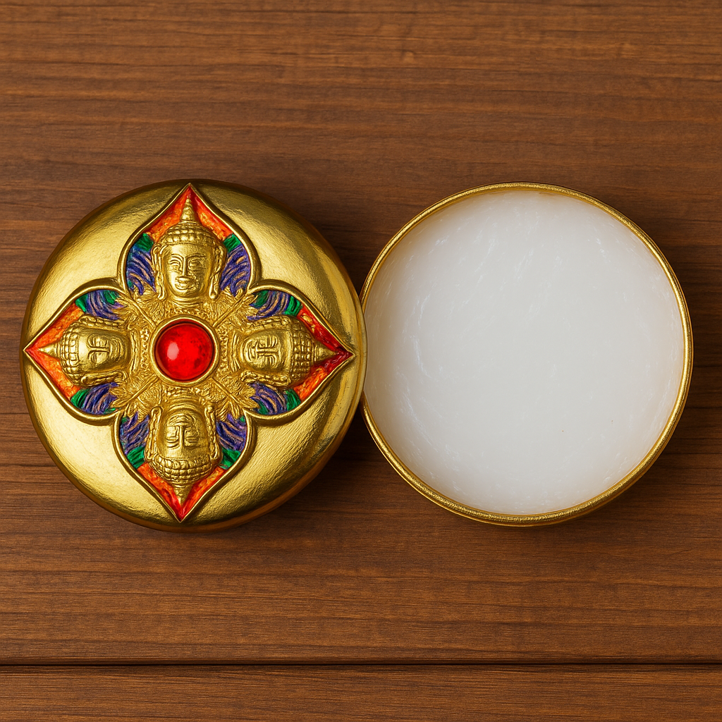 師傅親製 佛曆2568年 四面神蠟梵天-人緣膏