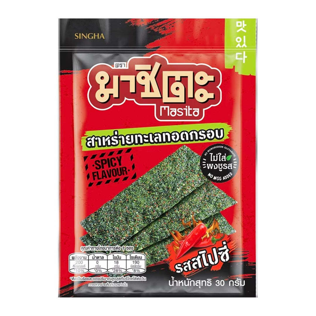 MASITA 脆皮海藻 大 辣味 42 克。
