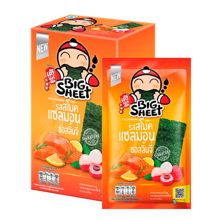 TAOKAENOI 大片脆皮海藻煙燻鮭魚荔枝醬口味 (盒) 3.2 克x 12 單位