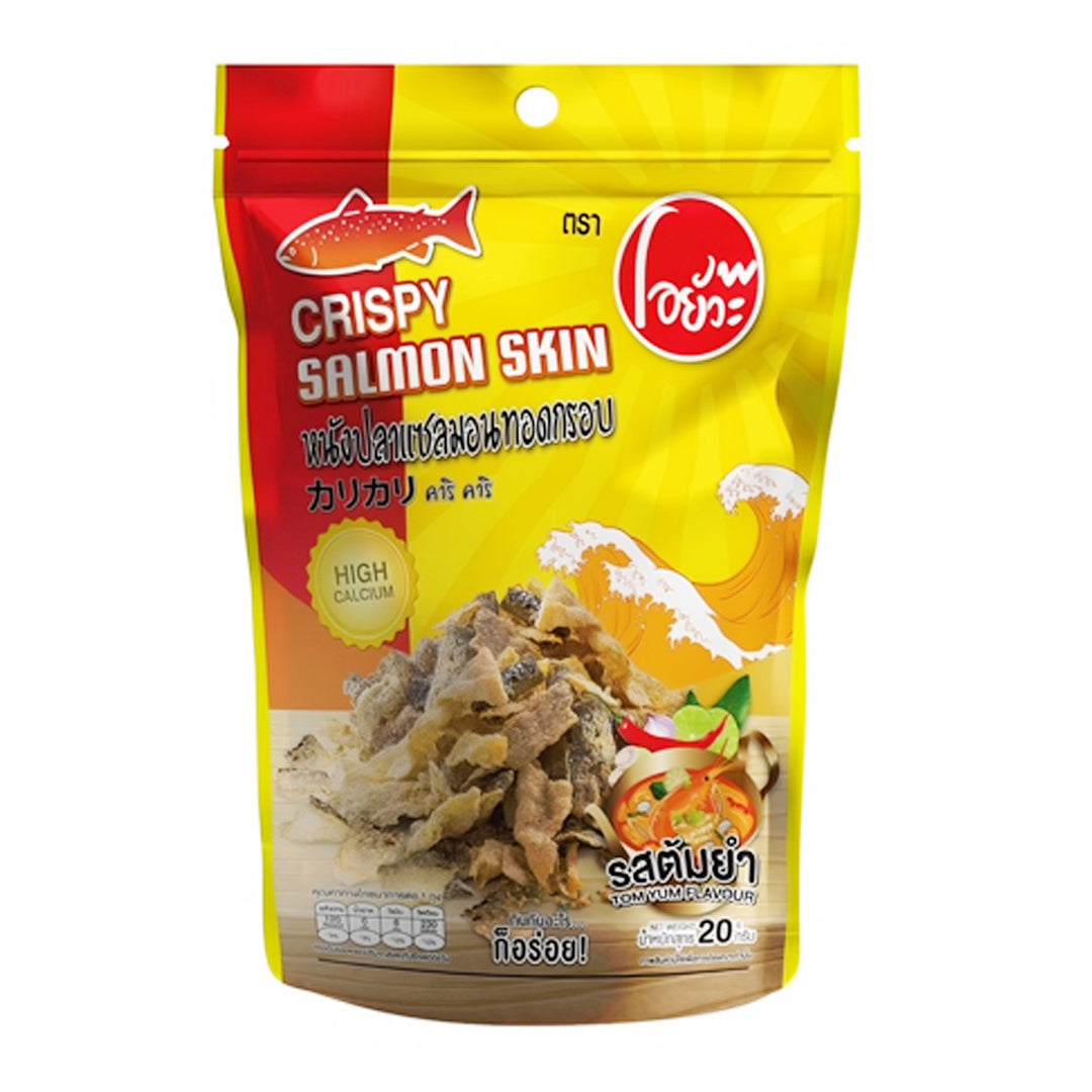 OYUA 脆皮鮭魚皮 Kari Kari 冬蔭功味 20 公克。