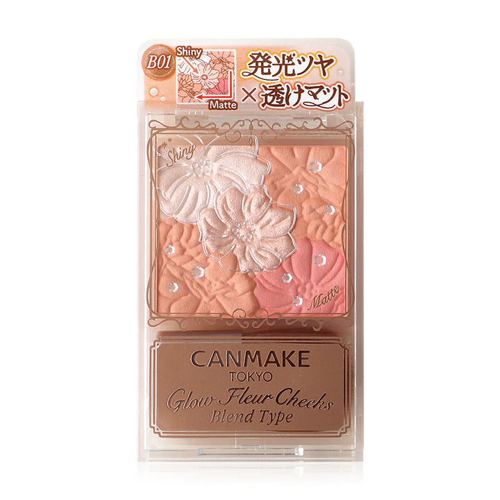 Canmake Glow Fleur Cheek 5.4g #B01 棉珊瑚