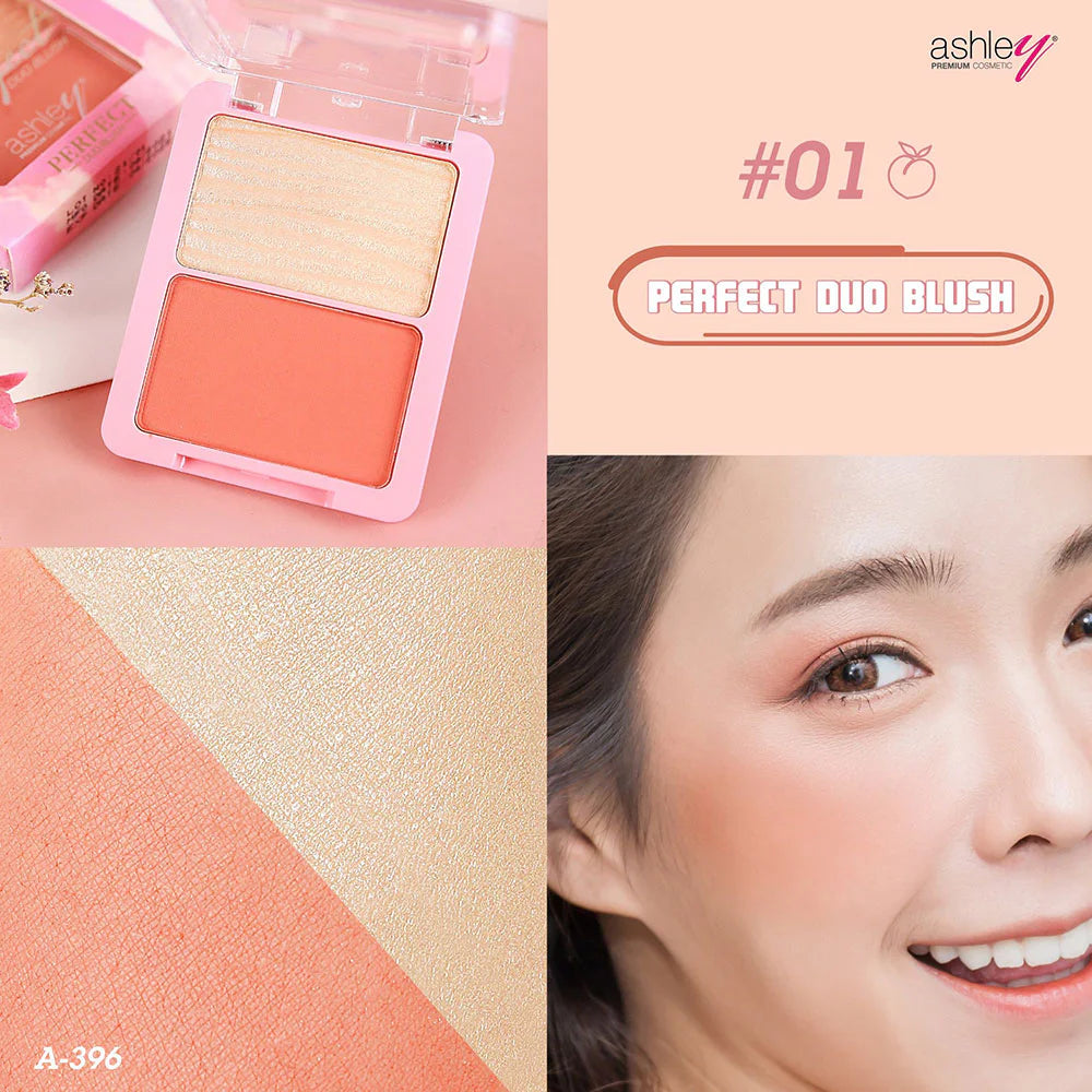 Ashley 完美雙色腮紅 10g #01