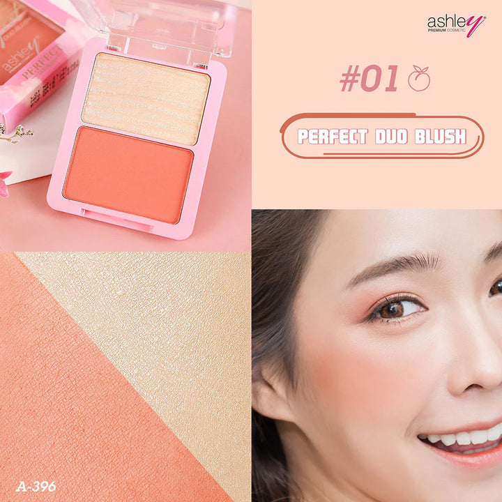 Ashley 完美雙色腮紅 10g #01
