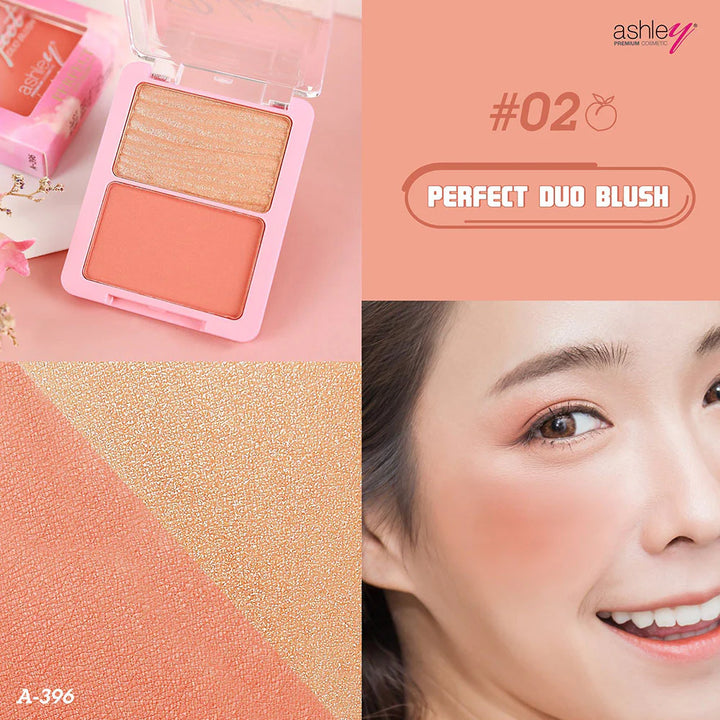 Ashley 完美雙色腮紅 10g #02