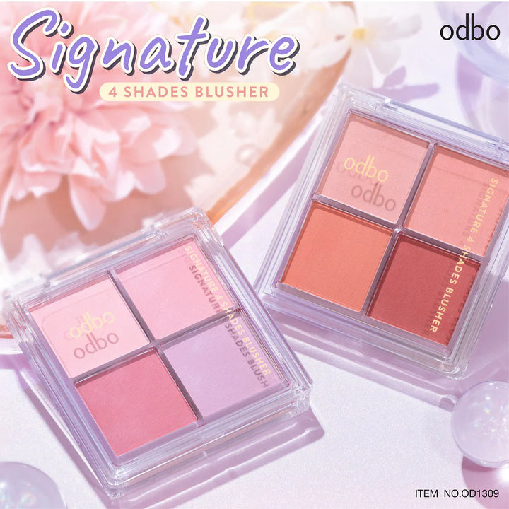ODBO Signature 四色腮紅 10g #1309-01