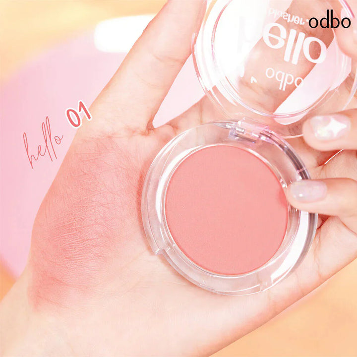 ODBO Hello 腮紅 4g #Od1300-01 珊瑚色