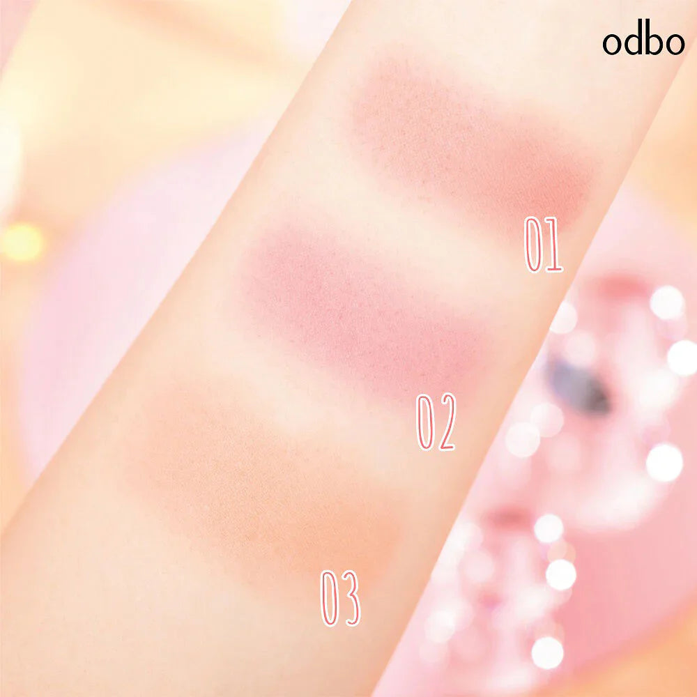 ODBO Hello 腮紅 4g #Od1300-01 珊瑚色