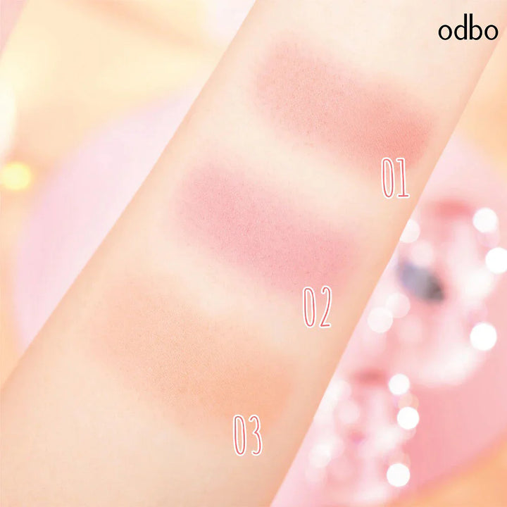 ODBO Hello 腮紅 4g #Od1300-01 珊瑚色