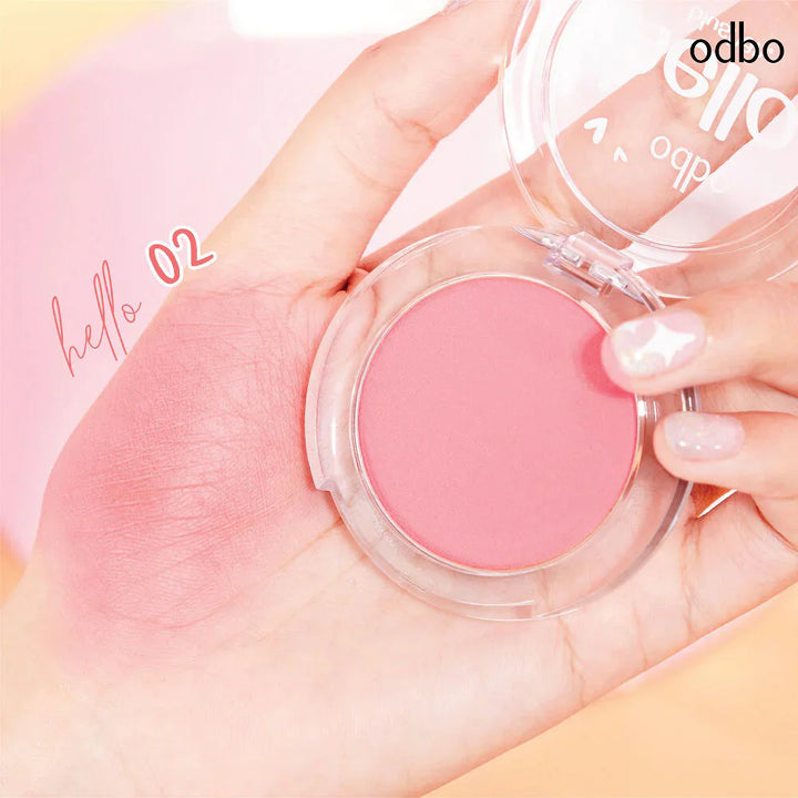 ODBO Hello Blusher 4g #Od1300-02 桃色